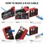 ZoeRax RJ45 CAT7 CAT6A Crimping Tool for Cat7/6a/6/5e Network Connector Wire Cutter Wire Stripper Ethernet Crimper with Blades