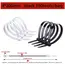 Self-locking plastic nylon tie 100 PCS black 5x300cable tie fastening ring4x200 cable tie zip wraps strap nylon cable tie set