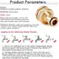 G3/4 To G1/2 Brass Fitting Adaptor Universal Garden Hose Tap Connector Female Quick Connector Garden Tool Accessories