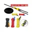 4pcs Durable Camping Tent Ropes Reflective Windproof Reinforced Canopy Accessories with Safety Buckles for Outdoor