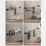 Self-Adhesive Towel Bar Holder Without Drilling Hole Tower Rack Hanger Shelf Storage Bathroom Towel Rod Bath Kitchen Towel Rail
