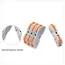 34/50pcs Lever Wire Connector For Quick Connection 28-12 AWG 1-to-1 In-line Wire Connector Compact Splice Insulated Terminal