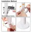 5PCS Radiator Pipe Collars Shower Faucet Angle Valve Pipe Decorative Cover Snap-on Plastic Rings Spout Guards For Drainage Pipe