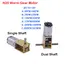 1PCS N20 All Metal Gear Motor DC 3V-12V 4RPM-381RPM Slow Speed High Torque Dual axis Engine Worm Reduction Motor For Smart Robot