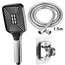 New Large Size High Pressure Overhead Rain Shower Head Large Flow Booster Rain Shower Head 360° Rotation Water Saving
