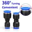10PCS Pneumatic Fittings Quick Air Connector Hose Fitting Plastic PU PG 4mm 6mm 8mm 10mm 12mm Push Into Tube Pluglug
