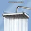 New Large Size High Pressure Overhead Rain Shower Head Large Flow Booster Rain Shower Head 360° Rotation Water Saving
