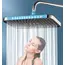 New Large Size High Pressure Overhead Rain Shower Head Large Flow Booster Rain Shower Head 360° Rotation Water Saving