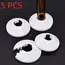 5PCS Radiator Pipe Collars Shower Faucet Angle Valve Pipe Decorative Cover Snap-on Plastic Rings Spout Guards For Drainage Pipe