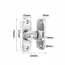 90/180 Degree Barn Door Locks,Sliding Door Window Latch,Door Bolt Lock,Anti-theft Buckle,Baby Safety Latches,Flip Gate Hardware