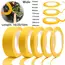 1Rolls 18-50m Model Masking Tape DIY Yellow Masking Tape Width 2/3/6/8/10/12/18/30/50mm