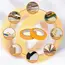 1Rolls 18-50m Model Masking Tape DIY Yellow Masking Tape Width 2/3/6/8/10/12/18/30/50mm