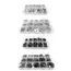 585/1005pcs E Clip Snap Circlip Washer Assortment Kit Box M1.2-M15 Black 65 Mn 304 Stainless Steel External Retaining Ring Set