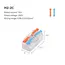 1/5/10 PCS Mini Fast Wiring Cable Connectors Universal Compact Splitter Electrical Conductors Push-in Home Terminal Block