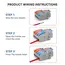 1/5/10 PCS Mini Fast Wiring Cable Connectors Universal Compact Splitter Electrical Conductors Push-in Home Terminal Block