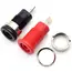 10Pcs 4mm Insulated Banana Jack Female Panel Mount Sockets - Binding Post Terminals for Multimeter Test Leads & Audio Equipment