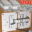 2/12 Sets Hinge Repair Plate Kitchen Cabinet Door Hinges Mounting Plate with Screw Flat Fixing Brackets Furniture Hardware Tools