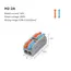 1/5/10 PCS Mini Fast Wiring Cable Connectors Universal Compact Splitter Electrical Conductors Push-in Home Terminal Block