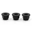 10pcs M3 M4 M5 M6 M8 Black Carbon Steel Hex Flange Nylon Insert Lock Nut Self-locking Nylock Locknut
