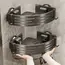 Suction Cup Perforation-Free Space Aluminum Bathroom Storage Shelf Bathroom Triangle Basket Wall Hanger Bathroom Corner Storage