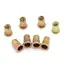 20/50pcs M3 M4 M5 M6 M8 M10 M12 Rivet Nuts Flat Head Threaded Insert Nutsert Cap for Riveter Nut Gun Zinc Plated Carbon Steel