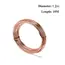 1/5/10M Copper Conductive Copper Wire Ultra-Fine Copper Wire Diameter 0.1-5mm Conductive Copper Wire Has Good Conductivity