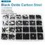NINDEJIN Hex Socket Cup Point Set Screw M2 M2.5 M3 M4 M5 M6 M8 12.9 Carbon Steel Headless Allen Head Grub Screw Assortment Kit