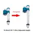 Toilet Parts Toilet Inlet Shaft Float Valve Replacement Kits Toilet Fill Valve Repair Accessories Toilet Tank Water Inlet Valve