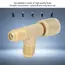 Quick Coupler Tee Adapter with Valve Core Brass 1/4in SAE Sturdy Structure for R22 R12 R134