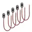 5/10PCS I-Type 9V Battery Connector 9 Volt Battery Clip 9V Battery Clip Connector with Wire and Hard Buckle Plastic Housing