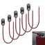 5/10PCS I-Type 9V Battery Connector 9 Volt Battery Clip 9V Battery Clip Connector with Wire and Hard Buckle Plastic Housing