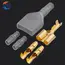 10/20/50Sets 4.0 Bullet terminal Electrical Wire Connector Diameter 4MM Male + Female 1:2 Transparent Sheath