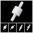 1Pcs White 4mm/6mm/8mm/10mm/12mm Plastic One Way Inline Check Valve Fuel Gas Liquid Water