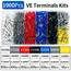 200-1900Pcs Electrical Tube Insulated Terminal VE Tubular Crimp Terminals Wire Cable Connector Ferrules Terminal Connectors