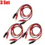 1-20Set Red Black Alligator Clips DIY Test Leads Double-ended Crocodile Test Clips for Multimeter Measure Tool Lead Connector