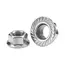 DIN6923 Hexagon Flange Nuts 304 Stainless Steel A2-70 Hex Flange Nut Metric M2.5 M3 M4 M5 M6 M8 M10 M12 M14 M16 M20