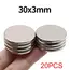 30x3mm Super Strong Neodymium Magnet N35 NdfeB Permanent Magnetic imanes Round Powerful Magnets Refrigerator Magnet