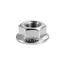 DIN6923 Hexagon Flange Nuts 304 Stainless Steel A2-70 Hex Flange Nut Metric M2.5 M3 M4 M5 M6 M8 M10 M12 M14 M16 M20