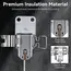 Upgraded Ceramic Zirconia Hotend Heating Assembly Kit High-Temperature Insulation Replaceable Element Compatible with A1&A1 Mini