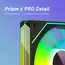 Zezzio Prism 6 PRO 120mm PC Case Fan ARGB 12V 4PIN PWM Air Cooler CPU Cooling Fan 3-sided Infinite MirrorCompute Chassis Fan