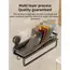 No Drill Suction Cup Suction Bathroom Rack Bathroom Shelf Toilet Space Aluminum Hanging Rack Bathroom Organizer Hang On The Wall