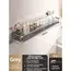No Drill Suction Cup Suction Bathroom Rack Bathroom Shelf Toilet Space Aluminum Hanging Rack Bathroom Organizer Hang On The Wall