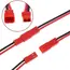 10 Pairs 20 AWG JST Plug Connector 2-Pin Male Plug Connector Cable Suitable for LED Light Strip Remote Control Toy Battery