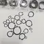 283/394/451Pcs M3-M25 Black Alloy Steel C Clip External Circlip Set Snap Ring Retaining Ring for Shaft Bearing Hardware