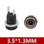 10/50PCS 5/10Pcs DC Power Supply Jack Socket Female Panel Mount Connector 5.5 2.1mm Plug Adapter 5.5x2.1 DC-022B