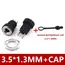 10/50PCS 5/10Pcs DC Power Supply Jack Socket Female Panel Mount Connector 5.5 2.1mm Plug Adapter 5.5x2.1 DC-022B
