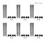6PCS Universal Type 35mm Aluminum Slotted DIN Rail for C45 DZ47 Terminal Blocks Contactor Din Rail Terminal Blocks With sheath