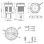 10/50PCS 5/10Pcs DC Power Supply Jack Socket Female Panel Mount Connector 5.5 2.1mm Plug Adapter 5.5x2.1 DC-022B
