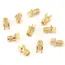 10pcs Brass SMA Connector Female Base Socket Jack PCB Mount 50 Ohm RF Connectors