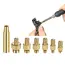 Heat Set Insert Soldering Iron Tip Head M2 M2.5 M3 M4 M5 M6 Hot Melt Insets Nut Brass Embedded Thread Insertion Kit For Plastic